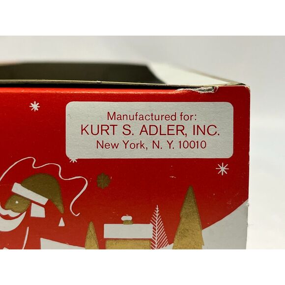 Vintage Kurt Adler Christmas Ornaments Green White Glitter Set of 4 West German - Picture 4 of 8